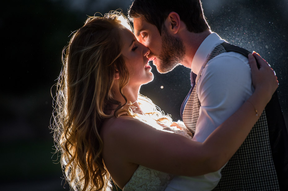 Bride & Groom Kissing