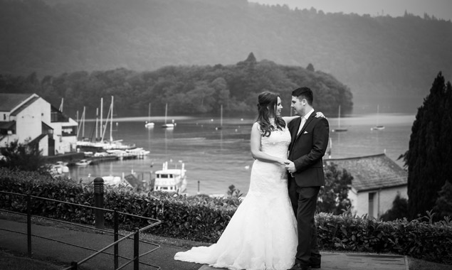 Bride and Groom at Lake District