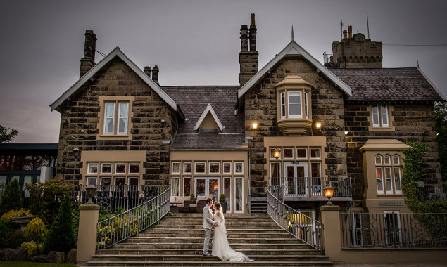 Bride and Groom at West Tower