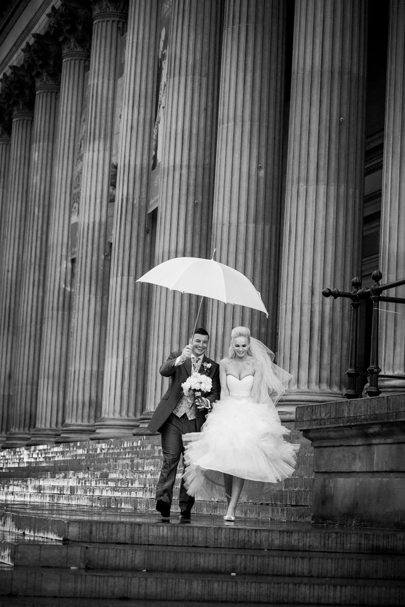 Bride and Groom Rain Umbrella