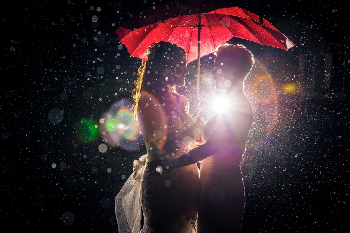 Gay Wedding Photography Rain Umbrella