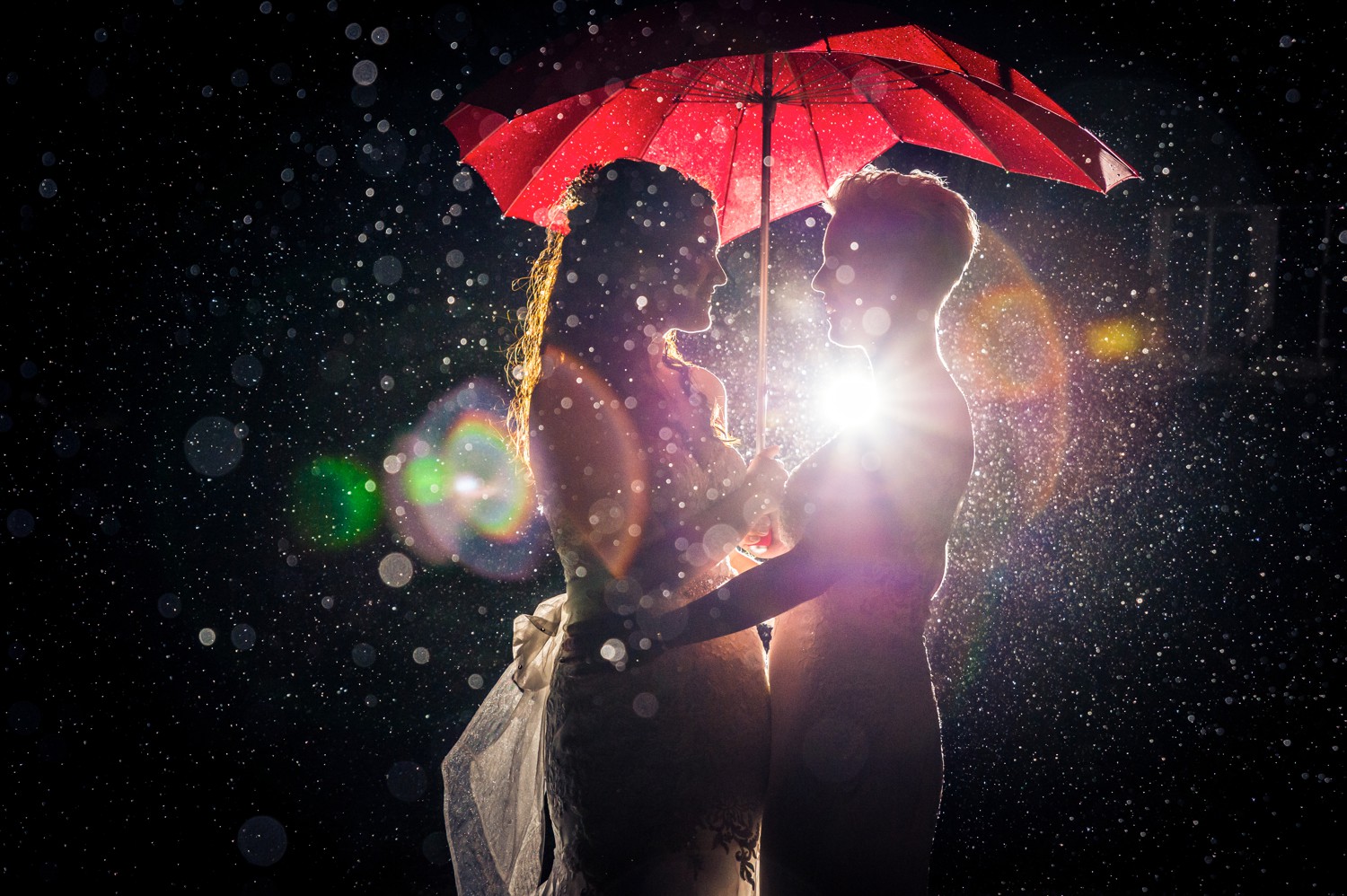 Gay Wedding Photography Rain Umbrella