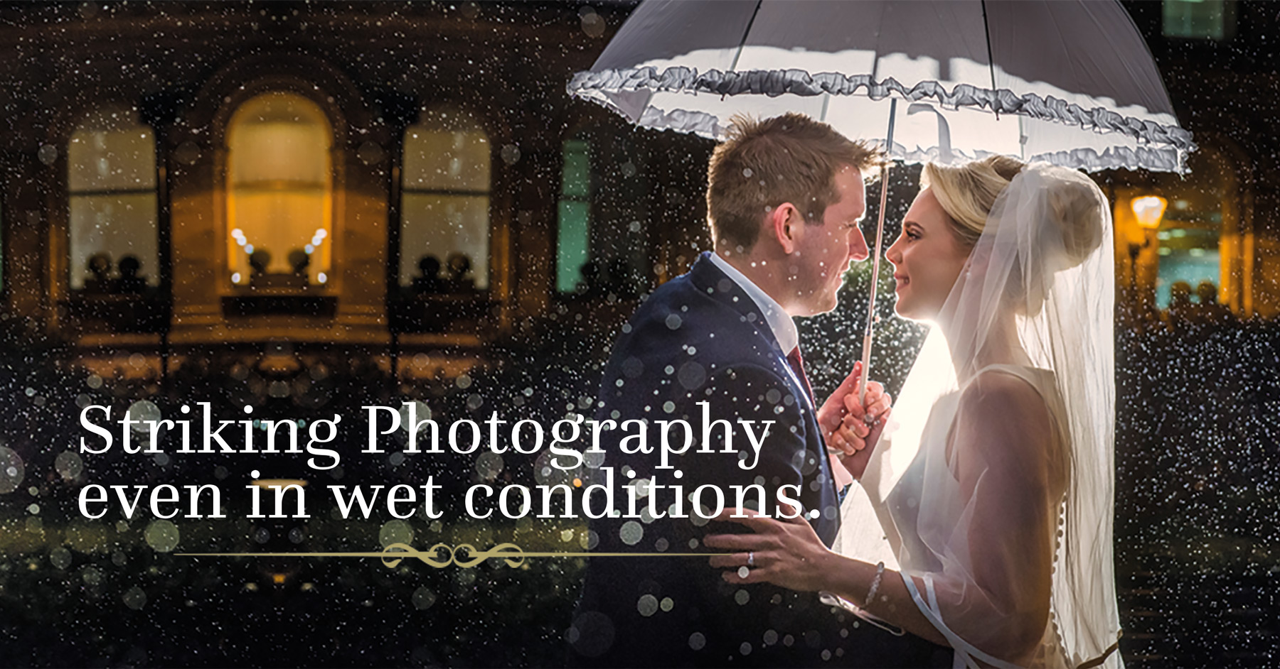 Wedding Photography in Winter Rain