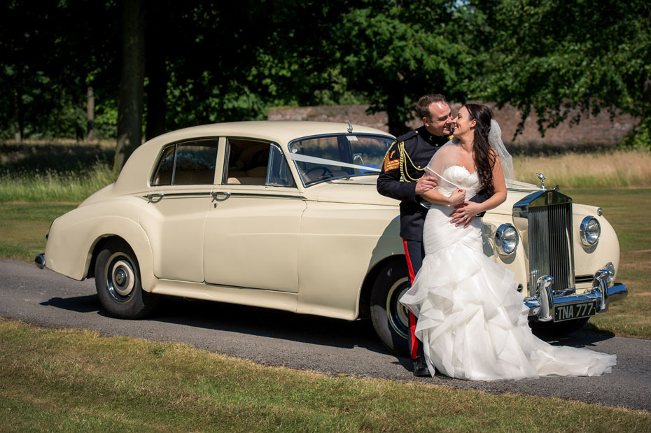 wedding couple Southport wedding car