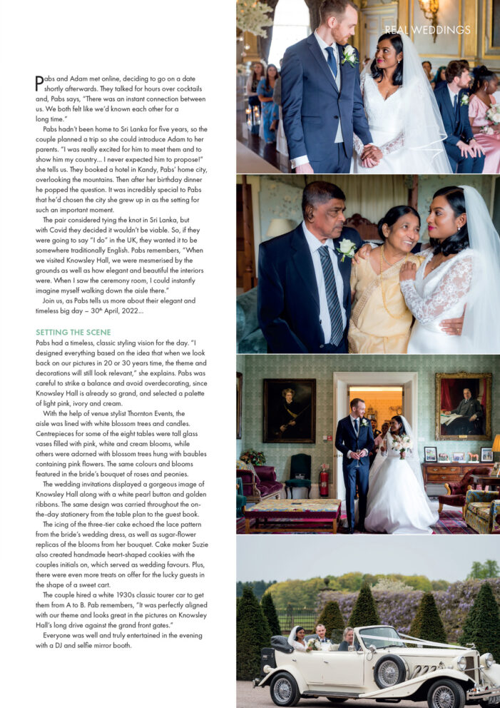 Knowsley Hall Wedding Magazine Feature Matthew Rycraft