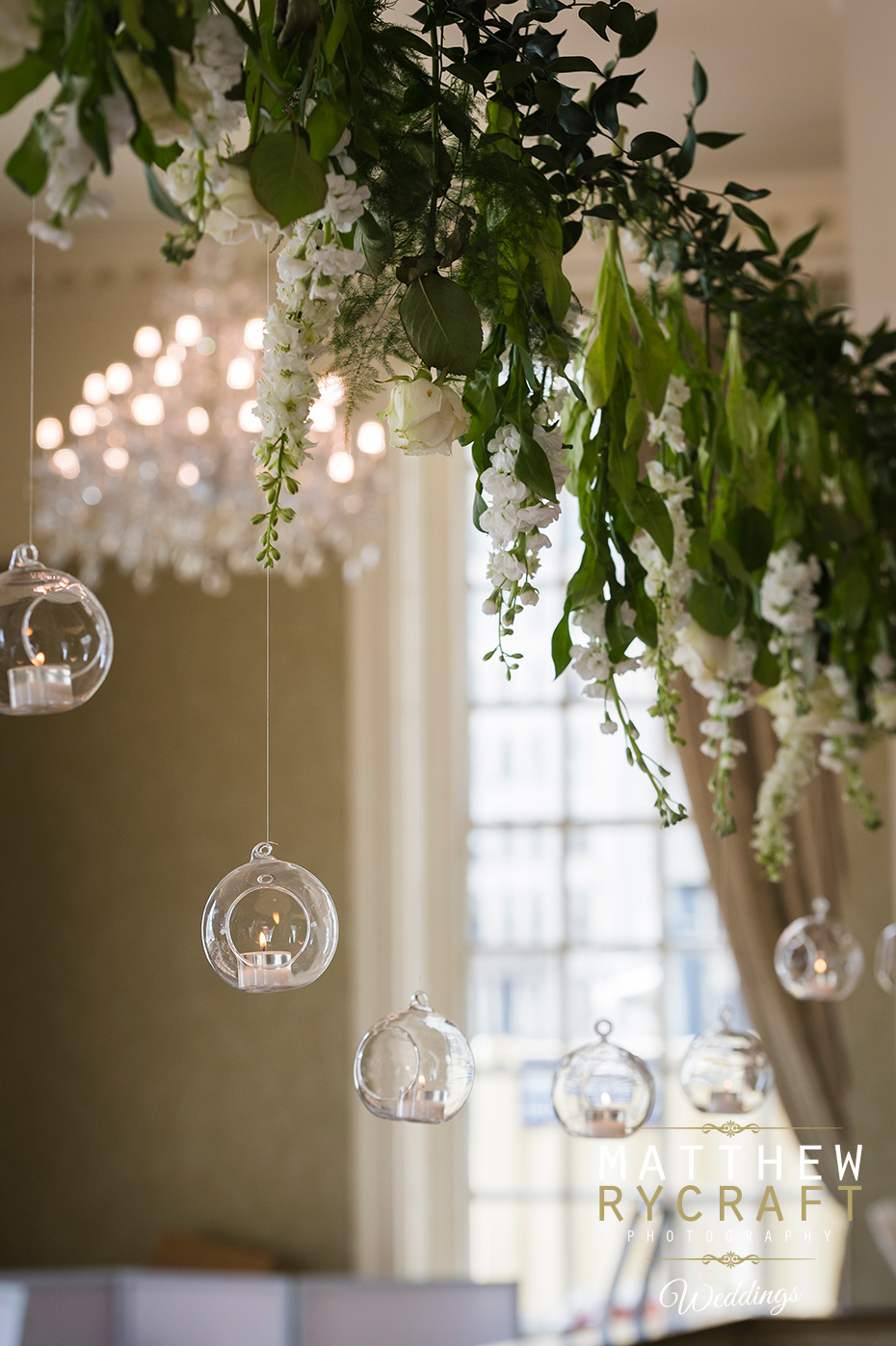 Hanging Flower Display Wedding