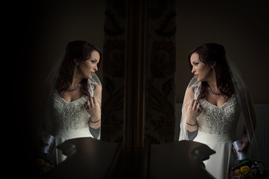 Bride Portrait Wedding Mirror