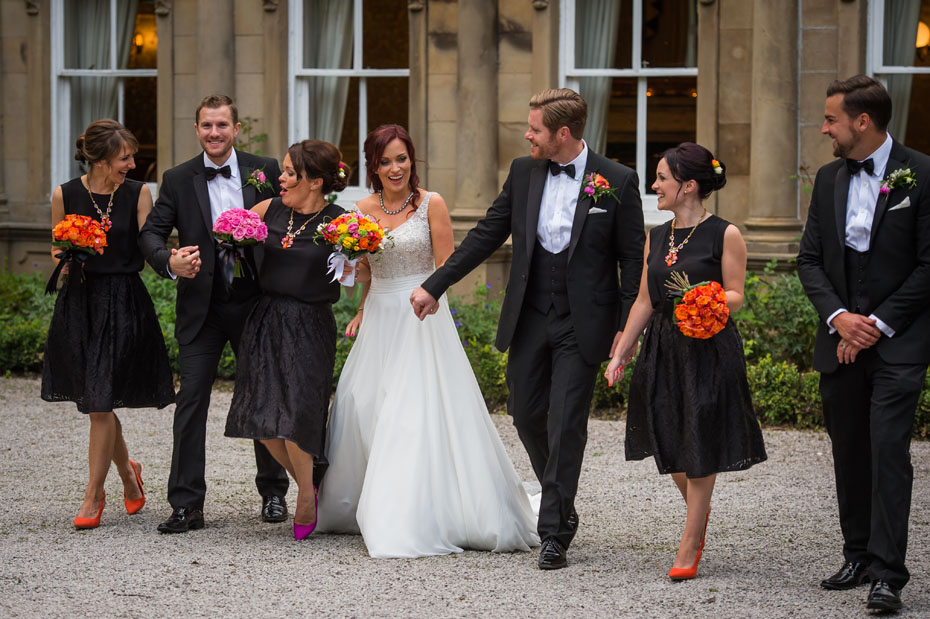 Bridal Party Photography Black Theme