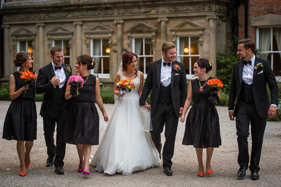 Bridal Party Photography Black Theme