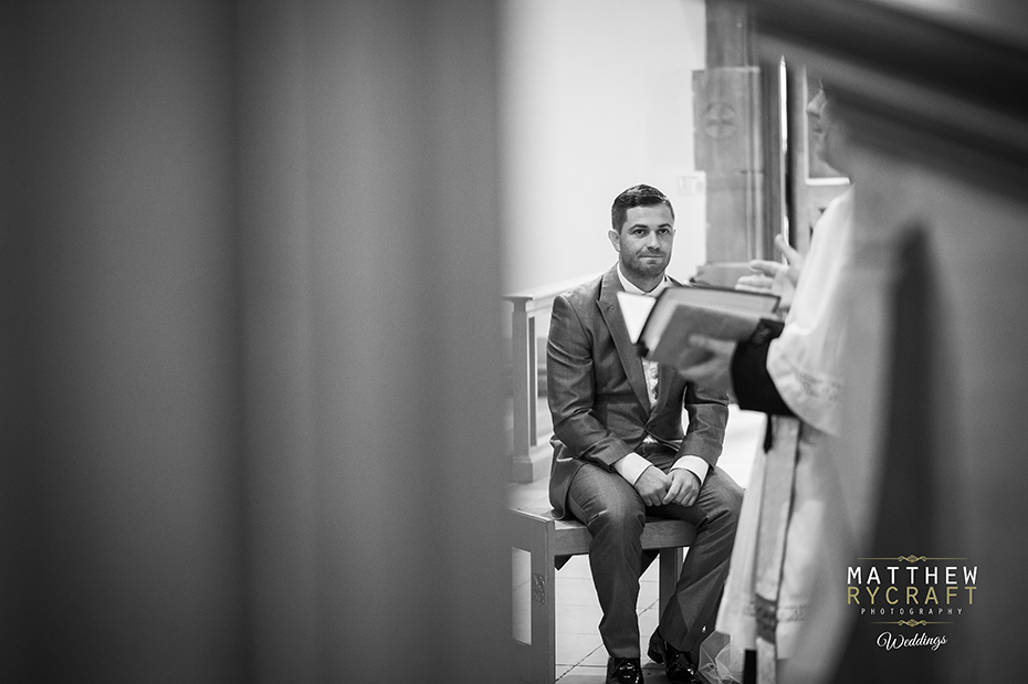 Groom in Church