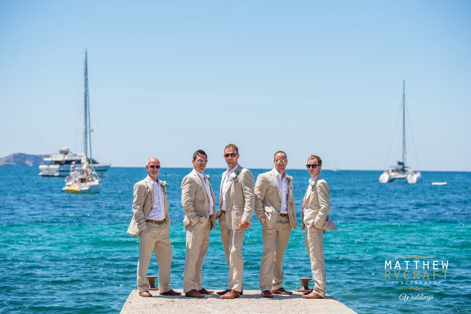 Groomsmen in Ibiza Wedding