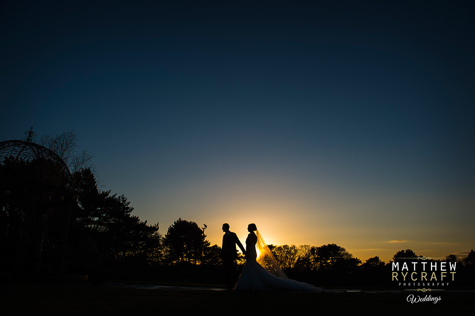 Hillbark Hotel Wedding Sunset