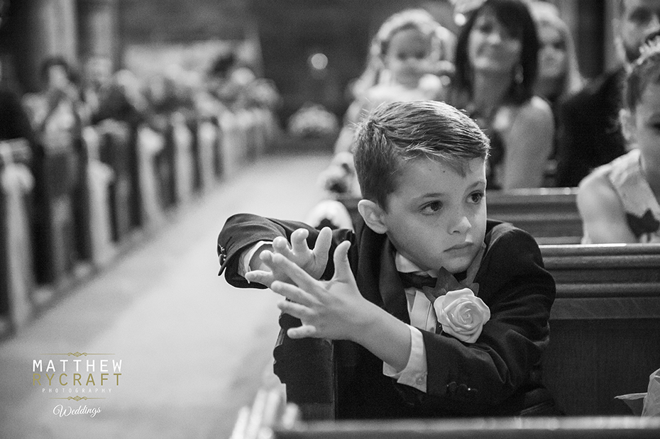 Pageboy in Church Wedding Day