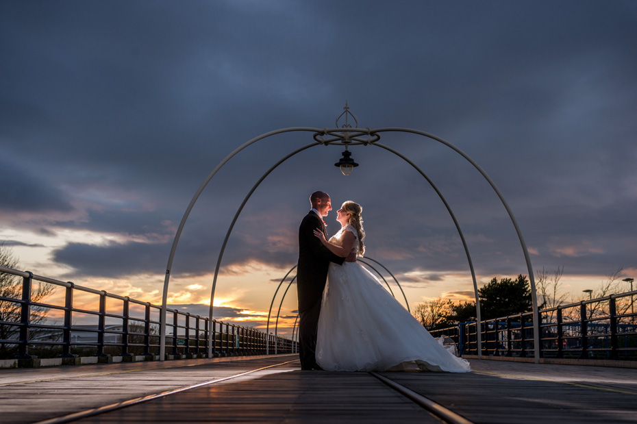 Southport Sunset Wedding Photograph