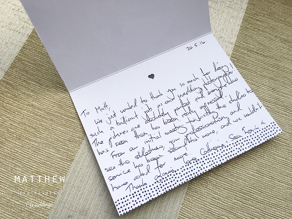 Hand Written Thank You Card