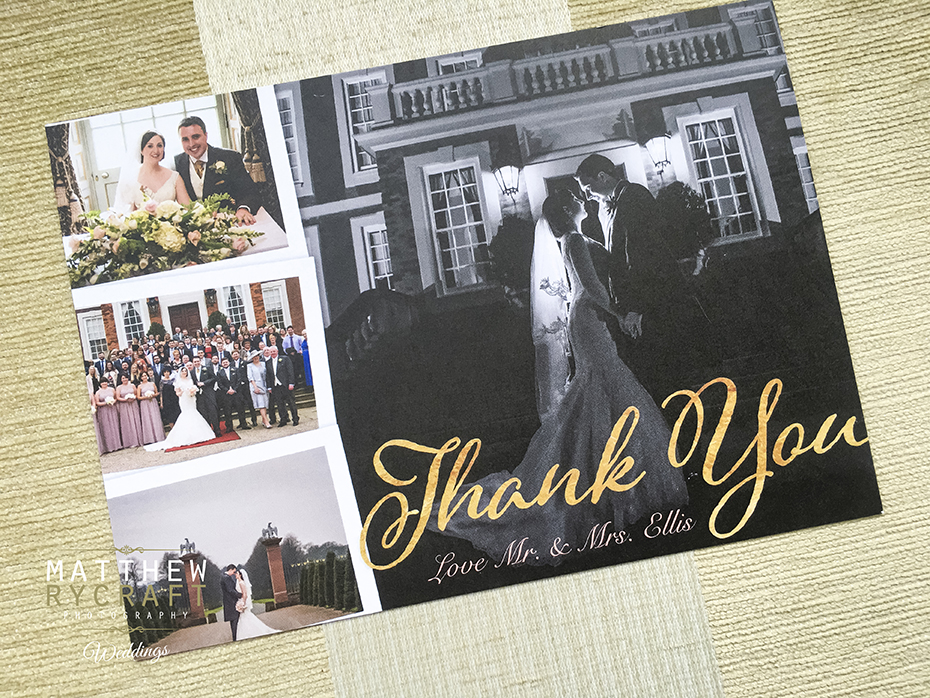 Thank You Card Wedding Photographer