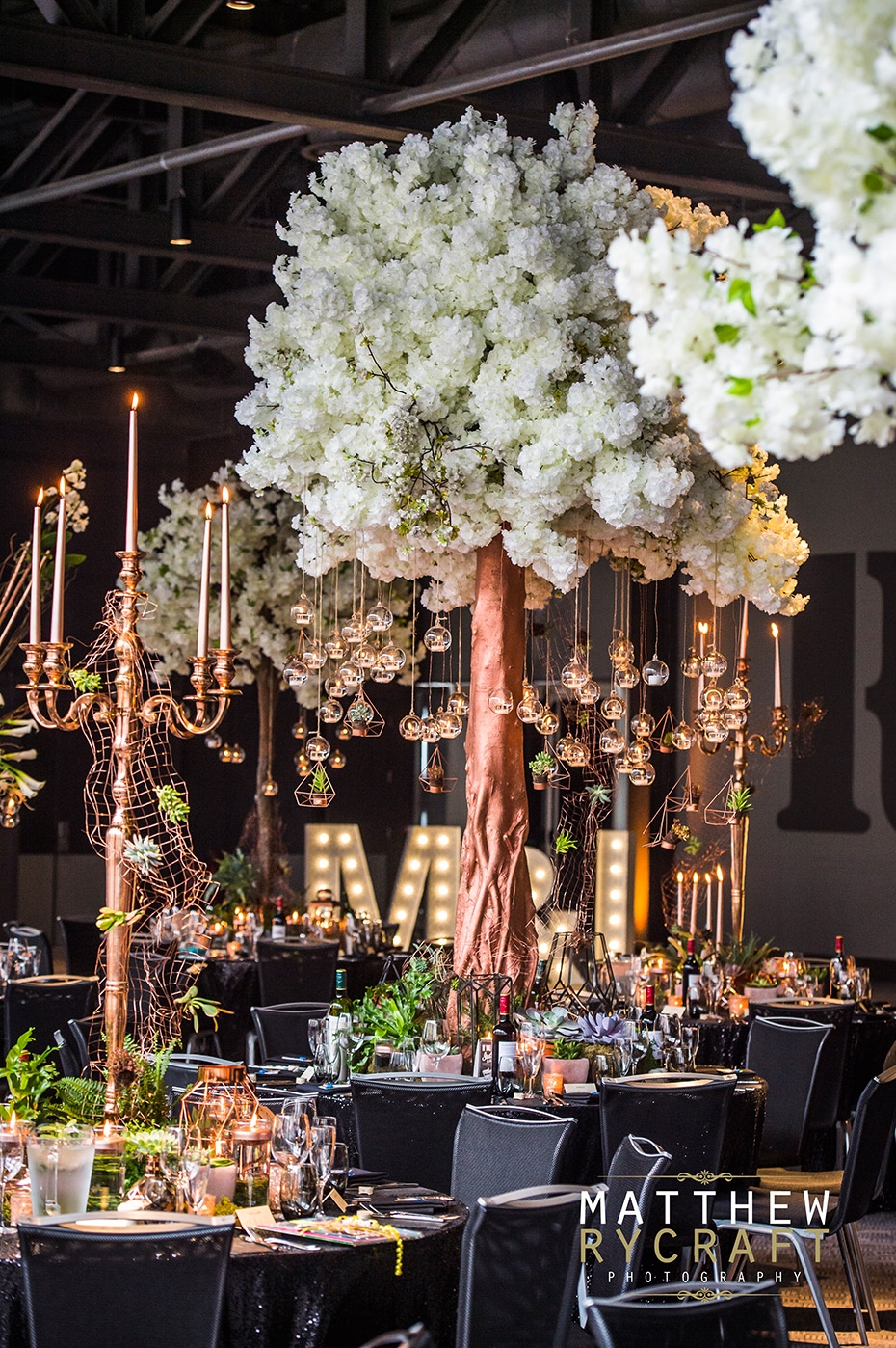 Table Trees Wedding