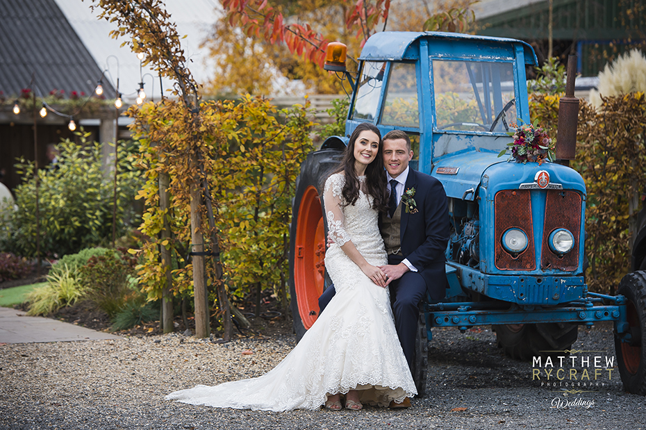 Tractor Wedding Photograph