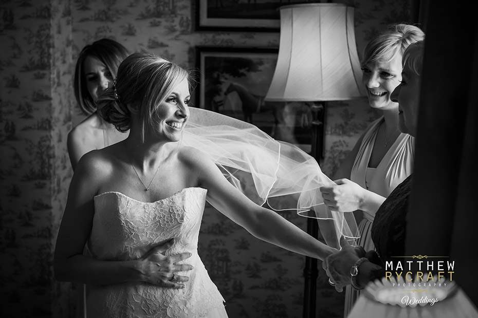 Bride Getting Ready in Morning