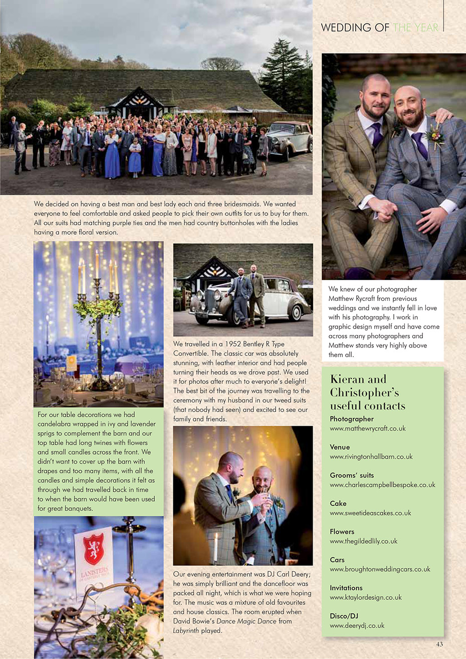 Your Merseyside Wedding Magazine Wedding of the Year Winners